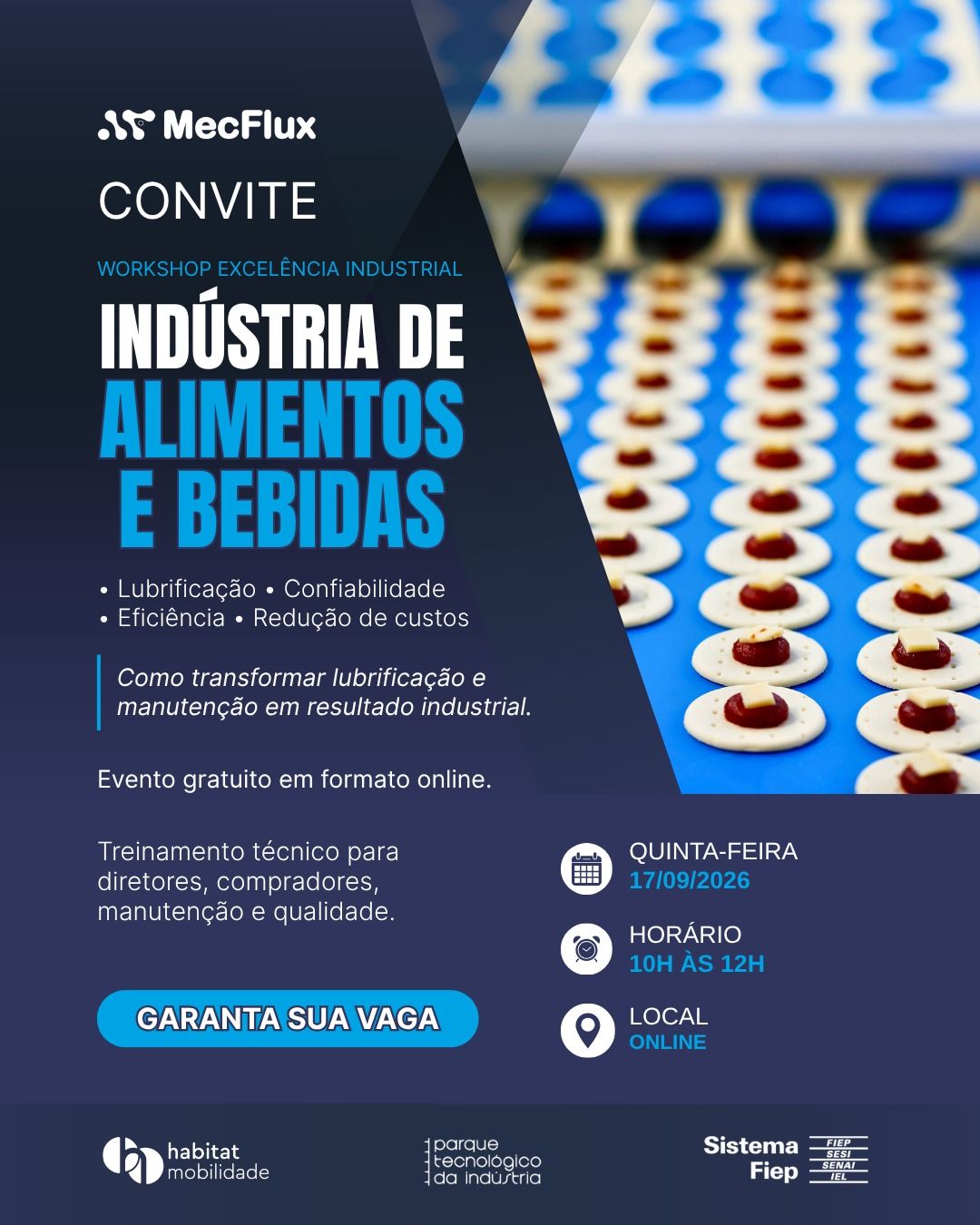  Workshop Excelência Industrial  Indústria de Alimentos e Bebidas 