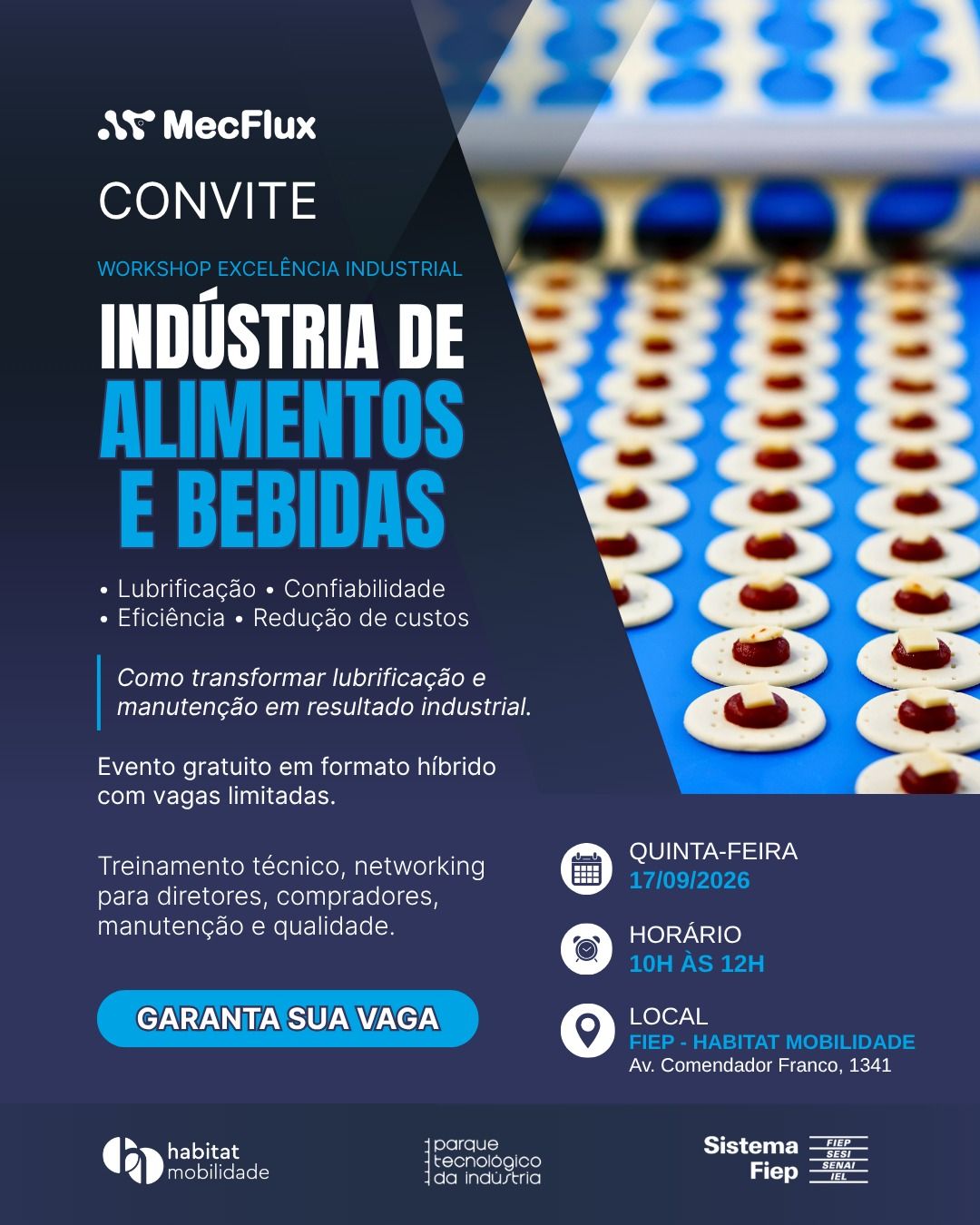  Workshop Excelência Industrial  Indústria de Alimentos e Bebidas 