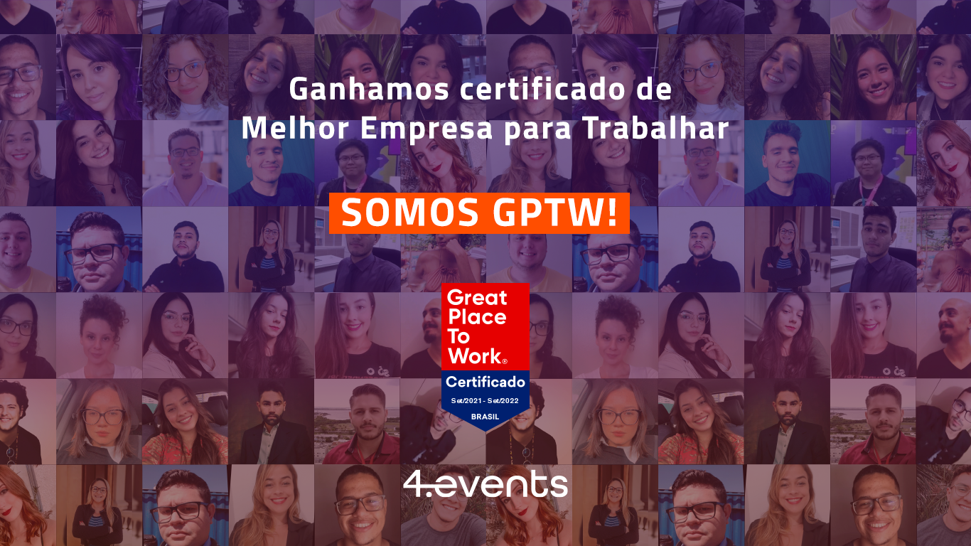 4.events é premiada como Melhor Empresa para Trabalhar pela GPTW