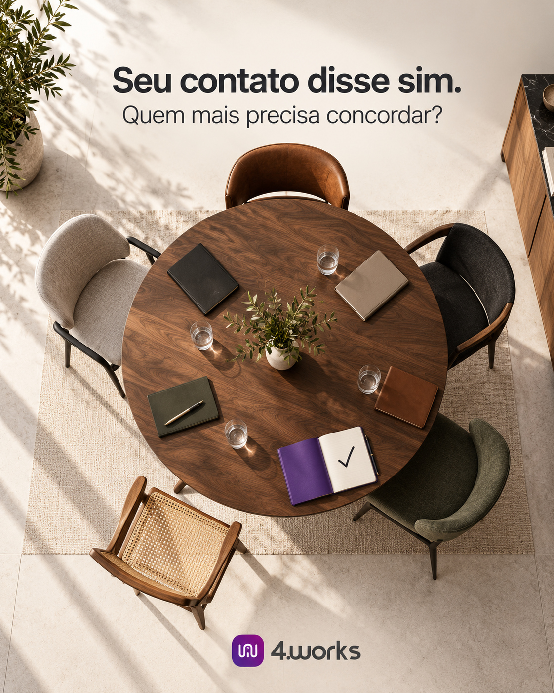 Seu contato disse sim. Quem mais precisa concordar?
